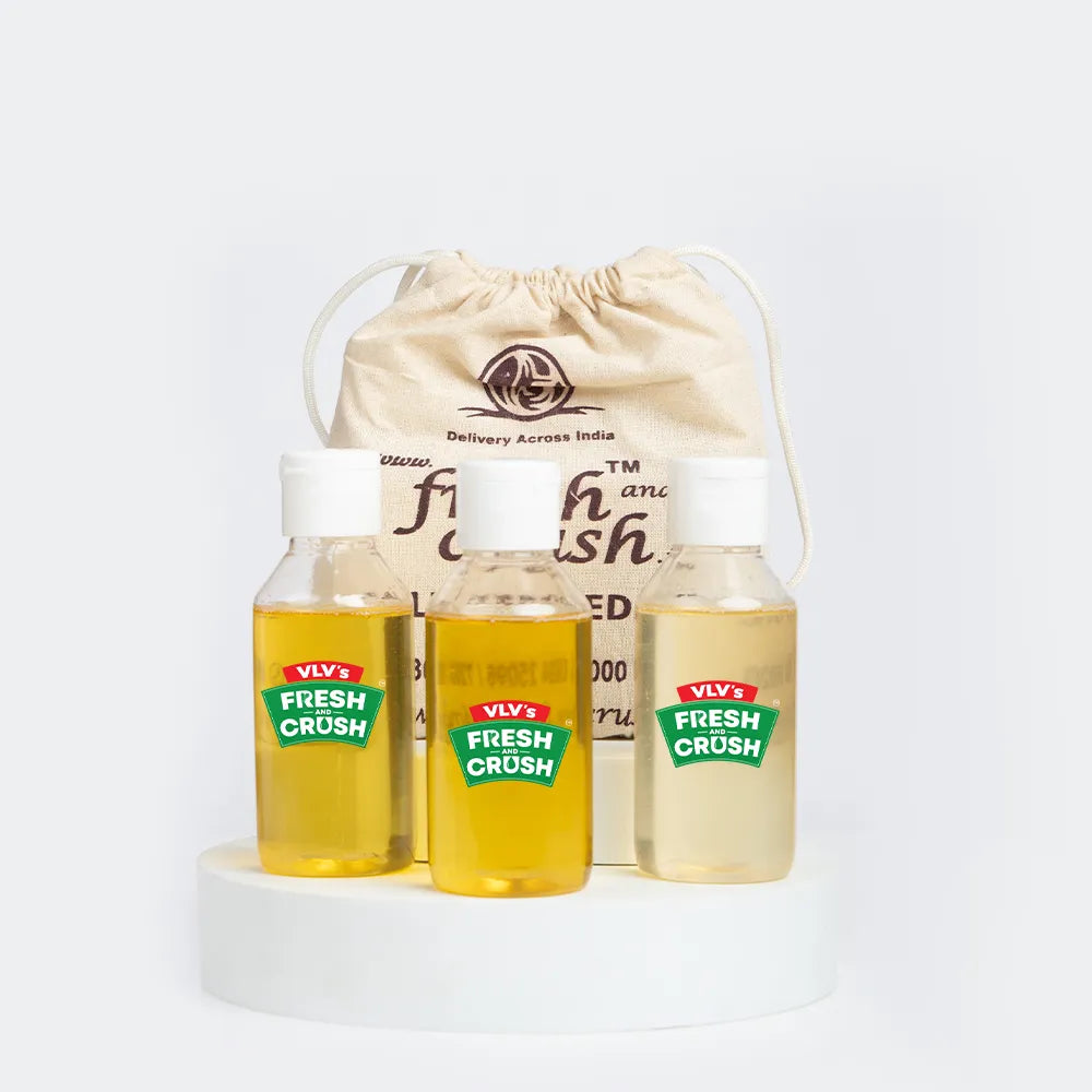 Sample Oil Kit (Wood pressed Sesame, Groundnut, Coconut Oil)